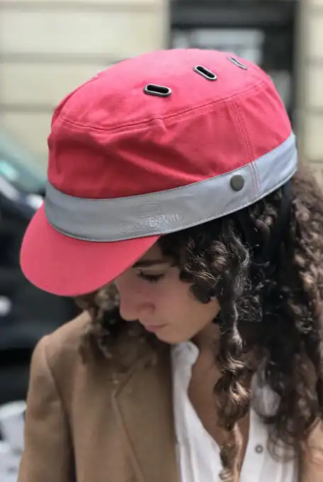 Casqu’En Ville Malabar Red reflective stripe Casqu’En Ville Malabar Red reflective stripe