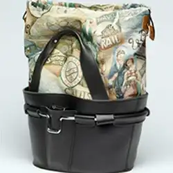 Retrovelo cesta de cuero exclusivo para bicicletas clasicas de paseo