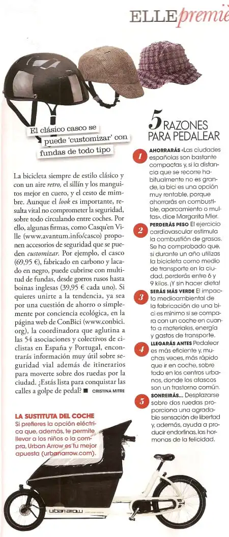 Casqu’En Ville revista Elle