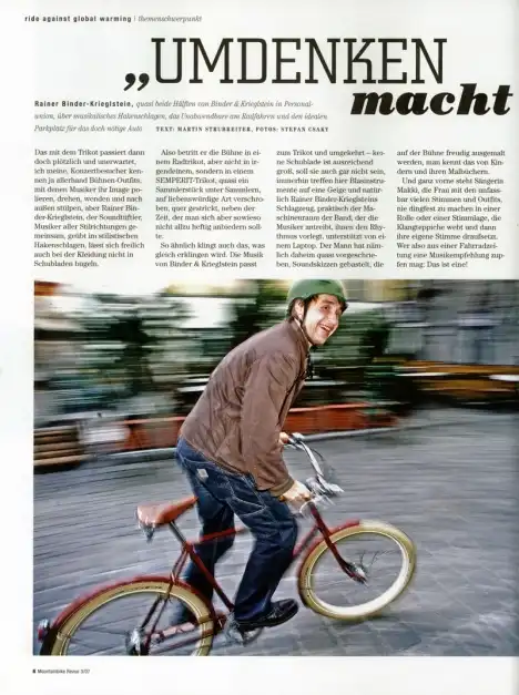 La bicicleta clásica de Retrovelo es mencionada en la revista Mountain Bike Review